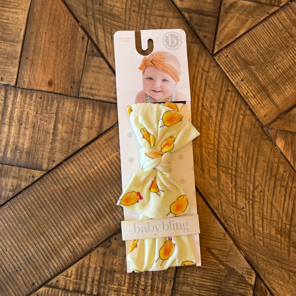 NWT chicks baby bling bow